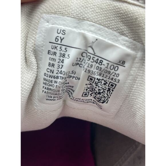 2020 AIR JORDAN 1 LOW RETRO (UNISEX GS KIDS) 'MULTICOLOR' CV9548-100 SZ 6Y - Picture 11 of 13